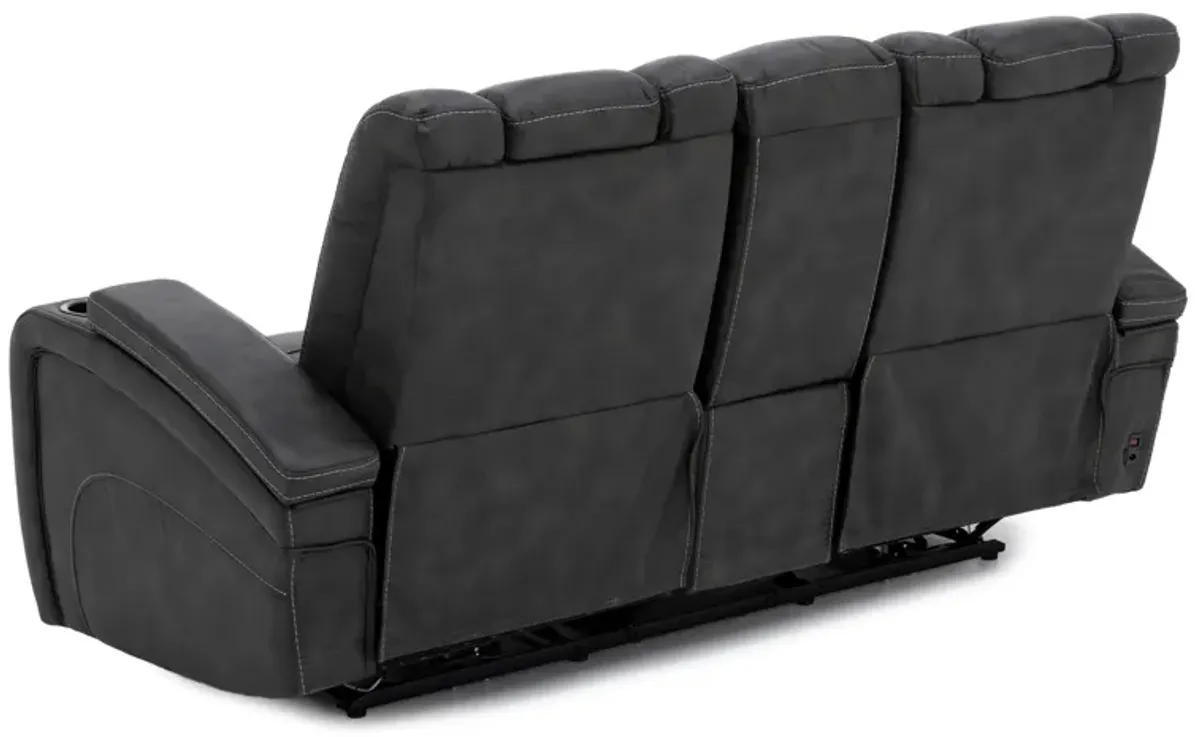 Dakota Power Headrest Zero Gravity Reclining Console Loveseat