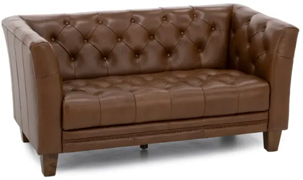 Westchester Leather Tufted Loveseat