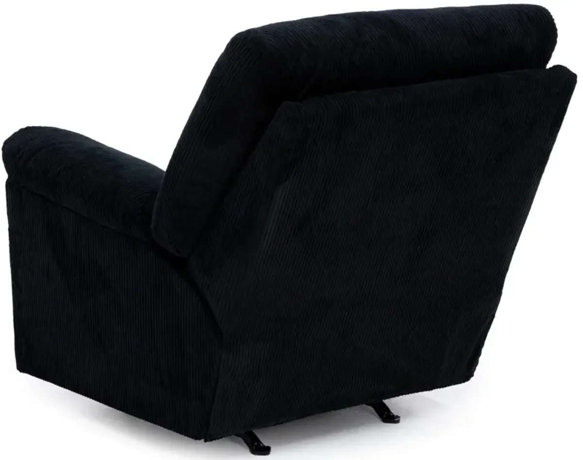 Wynn Rocker Recliner in Onyx