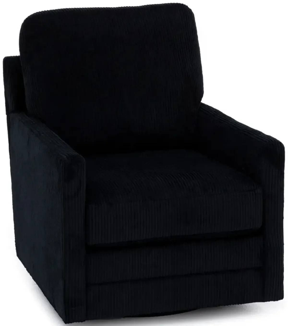 Wynn Swivel Chair in Onyx