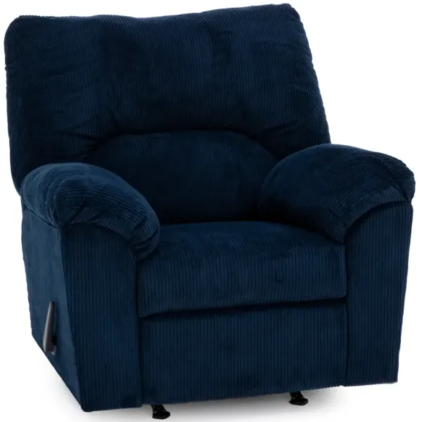 Wynn Rocker Recliner in Navy
