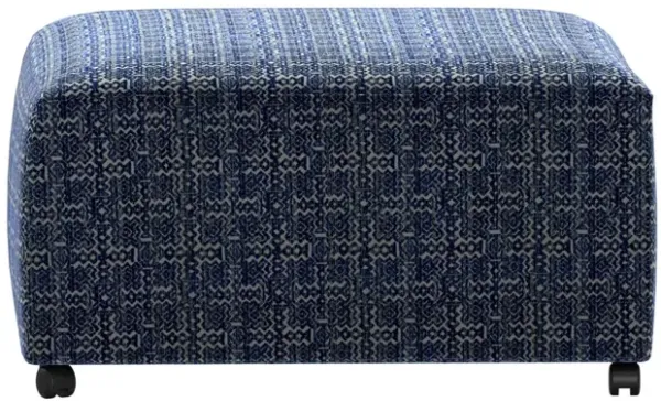 Hickory Homestead Cocktail Ottoman in Denim