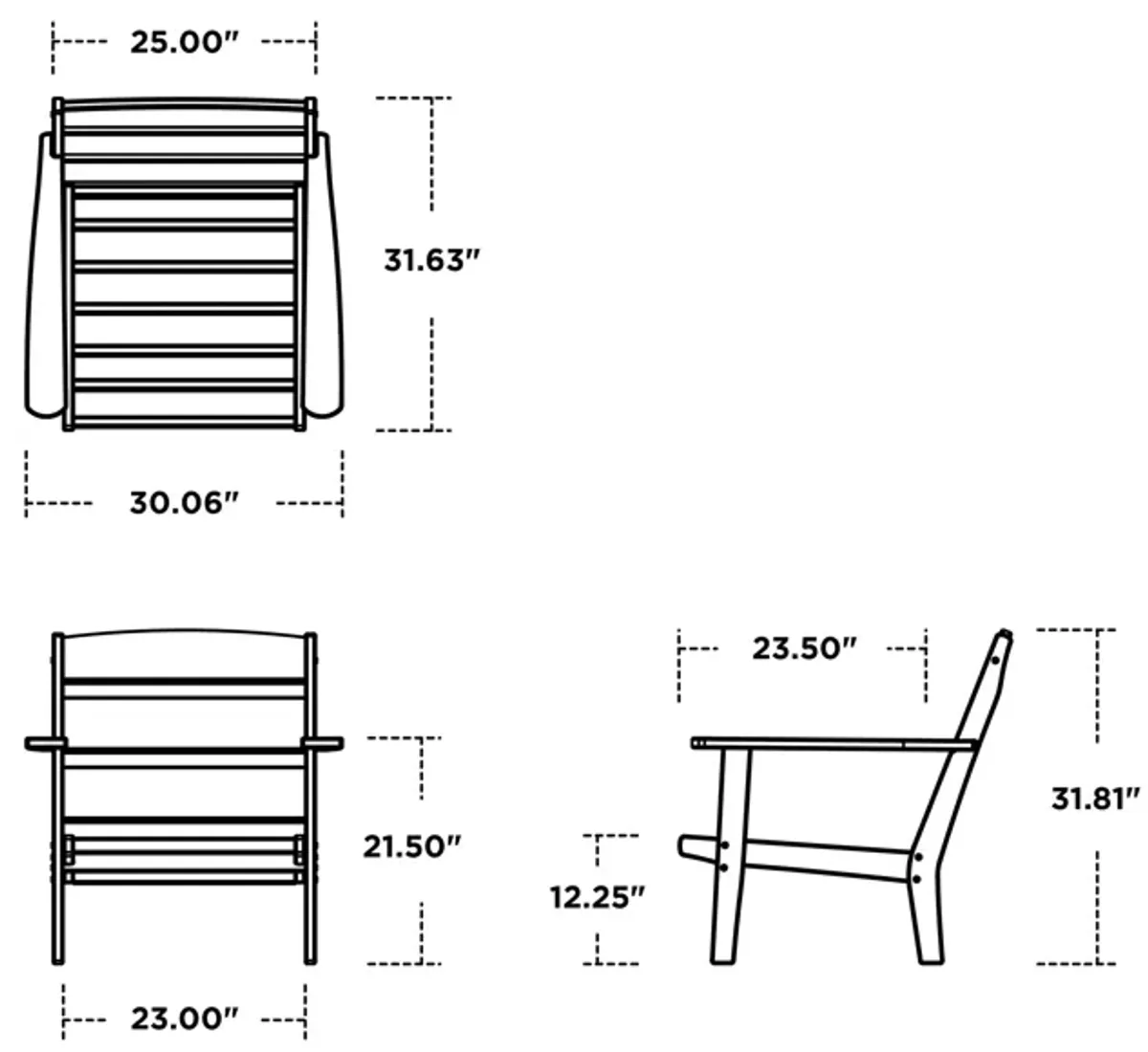 Lakeside Chair in Teak with Dune Burlap Cushion with Button