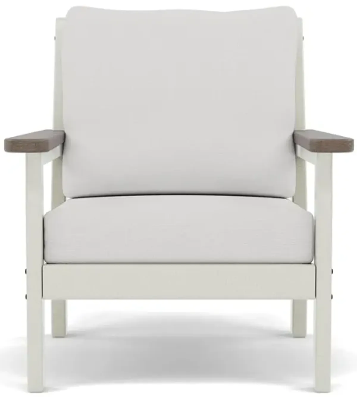 Chippendale Chair in Sand/Kona with Natural Linen Cushion