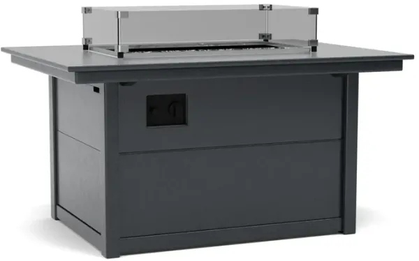 Rectangle 34 X46 Fire Pit Table in Black