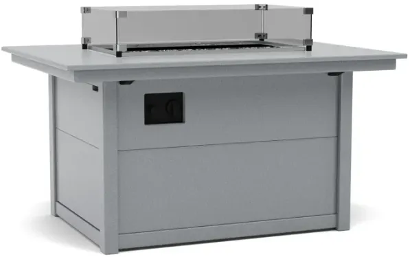 Rectangle 34 X46 Fire Pit Table in Slate Grey
