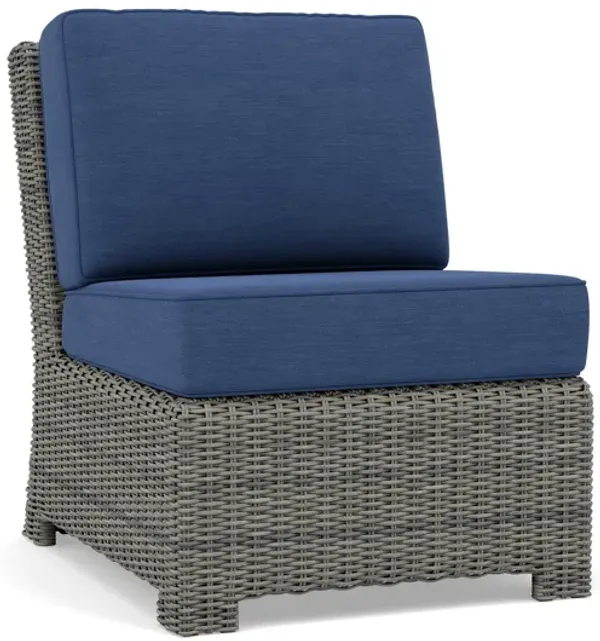 Bainbridge Armless Sectional Middle Chair in Willow Thick with Spectrum Indigo Cushion