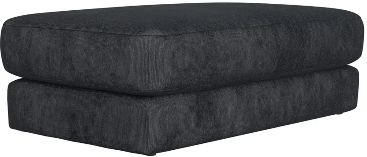 Hunter Wide Ottoman in Blue