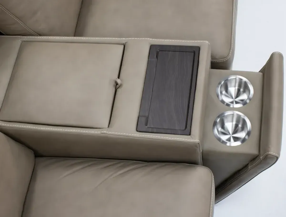 Allison 3-Pc. Leather Power Reclining Wall Saver Console Loveseat