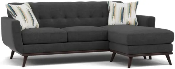Betty Reversible Chaise Sofa in Raven
