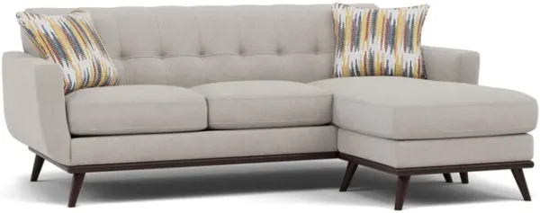 Betty Reversible Chaise Sofa in Pebble