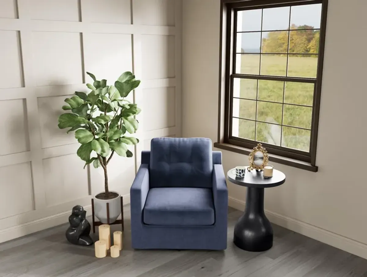 Drew & Jonathan Home Modular One Swivel Chair in Navy