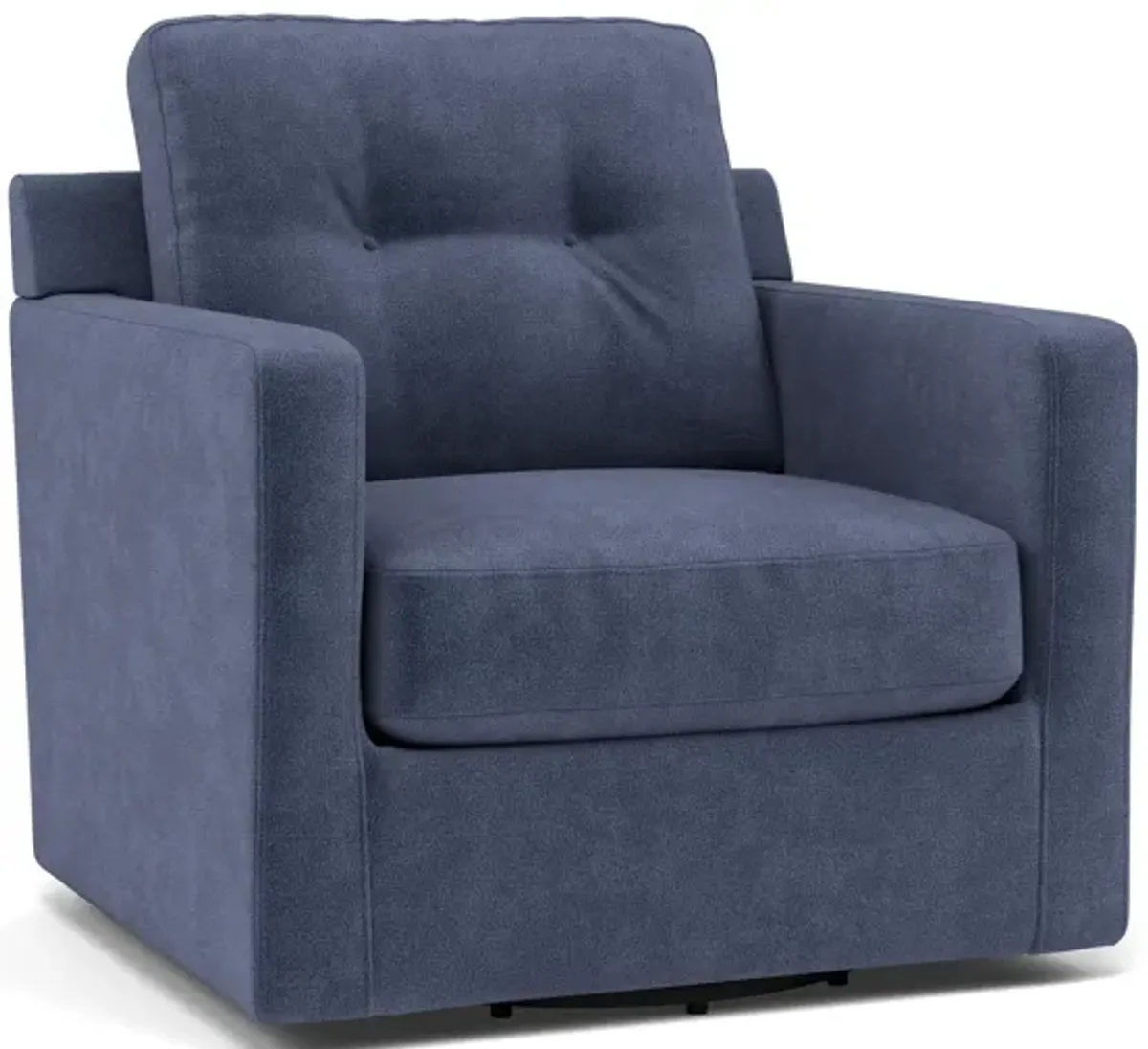Drew & Jonathan Home Modular One Swivel Chair in Navy