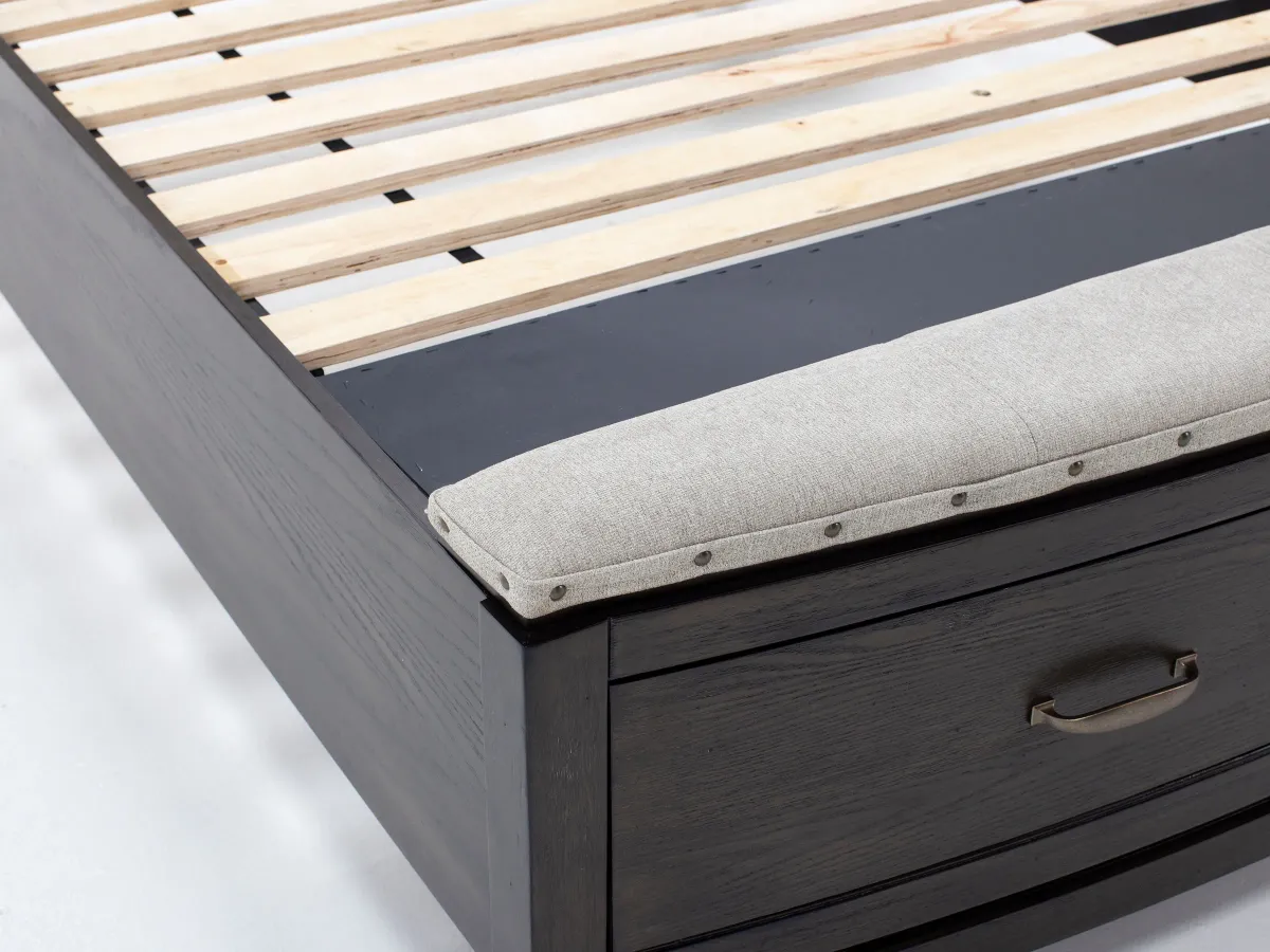 Brennan Queen Storage Bed In Coffee Bean
