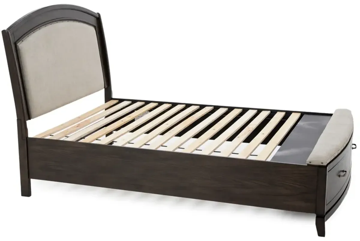 Brennan King Storage Bed In Coffee Bean