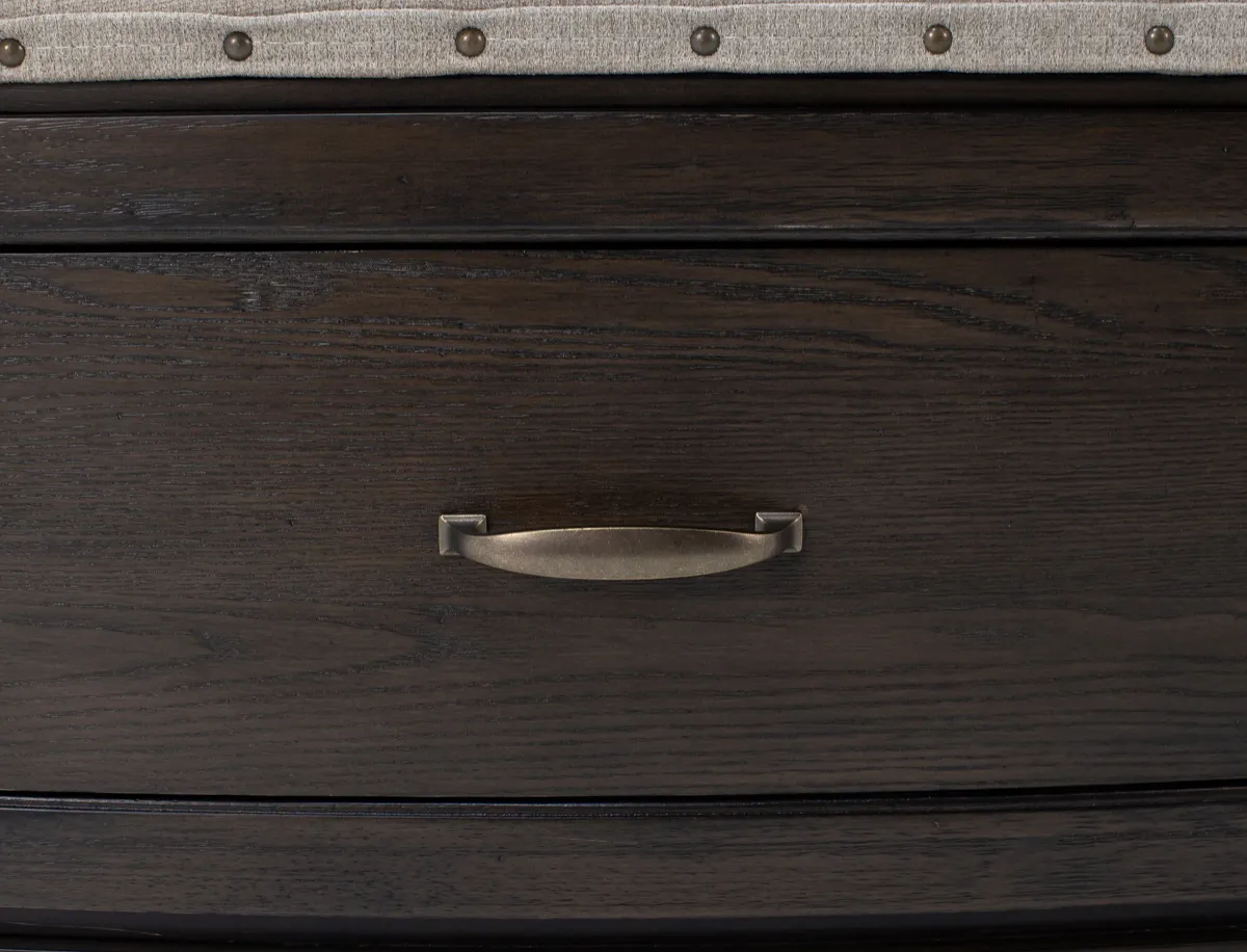 Brennan King Storage Bed In Coffee Bean