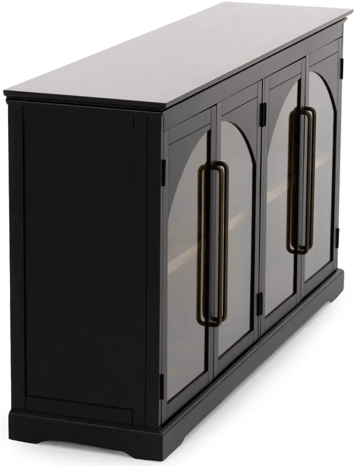 Essential Archuletta Black 4 Door Cabinet