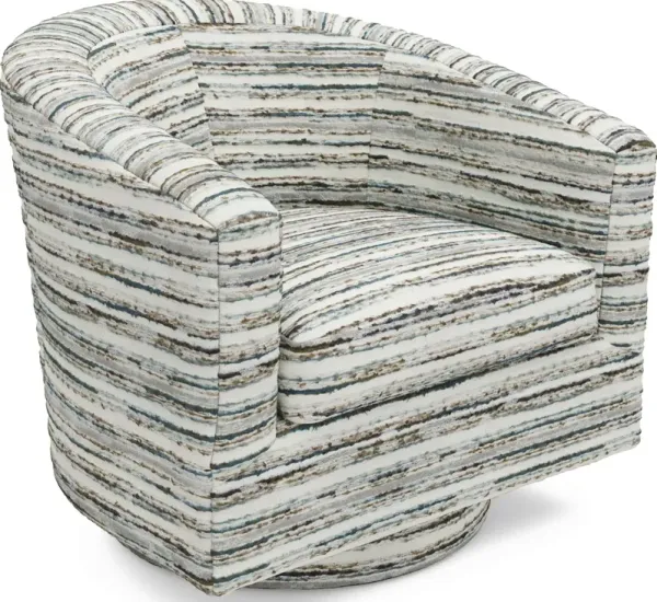 Montecito Swivel Accent Chair in Mineral
