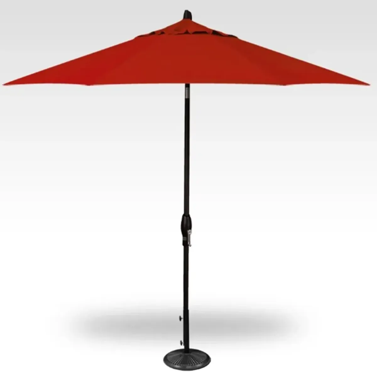 2-Pc 9' Auto Tilt Red Umbrella