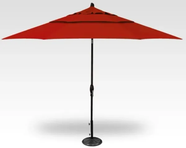 3-Pc 11' Auto Tilt Red Umbrella