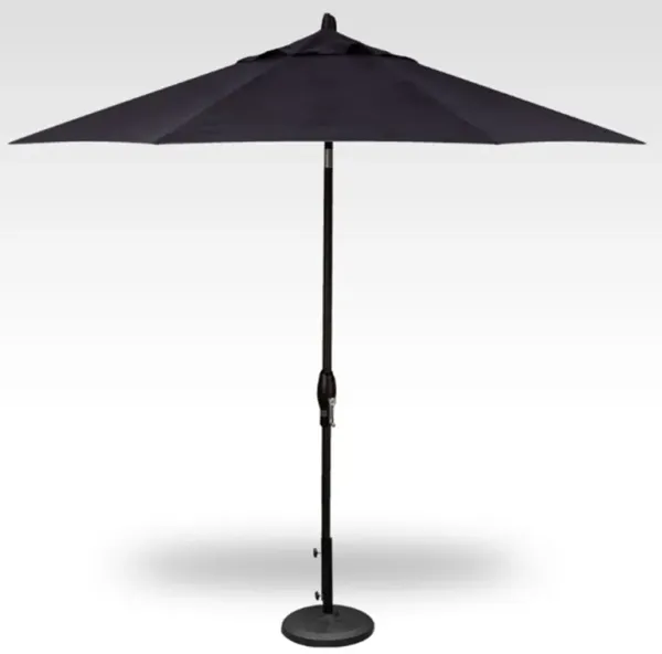 2-Pc 9' Auto Tilt Navy Umbrella