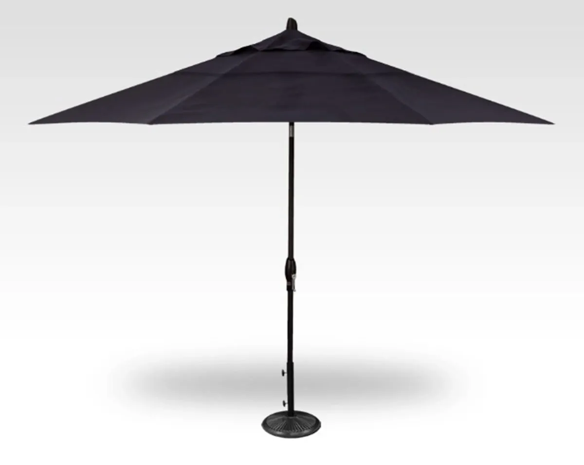 3-Pc 11' Auto Tilt Navy Umbrella