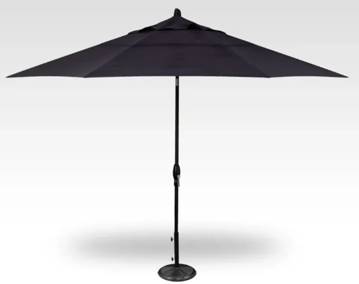 3-Pc 11' Auto Tilt Navy Umbrella