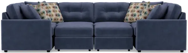 Drew & Jonathan Home Modular One 10-Pc. Sectional In Navy In New Horizon Navy