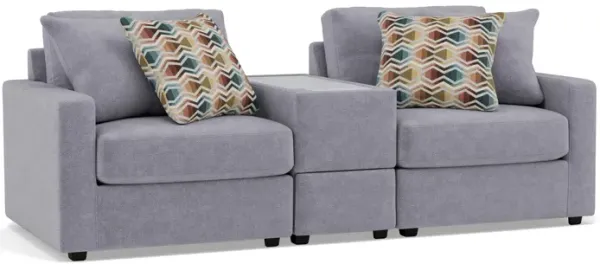 Drew & Jonathan Home Modular One 4-Pc. Media Console Loveseat in Granite