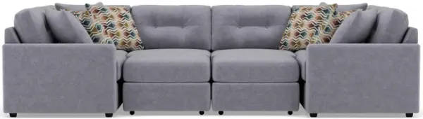 Drew & Jonathan Home Modular One 10-Pc. Sectional In Granite In New Horizon Granite