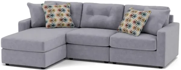 Drew & Jonathan Home Modular One 4-Pc. Chaise Sofa In Granite Left-Facing In New Horizon Granite