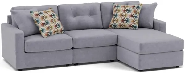 Drew & Jonathan Home Modular One 4-Pc. Chaise Sofa In Granite Right-Facing In New Horizon Granite