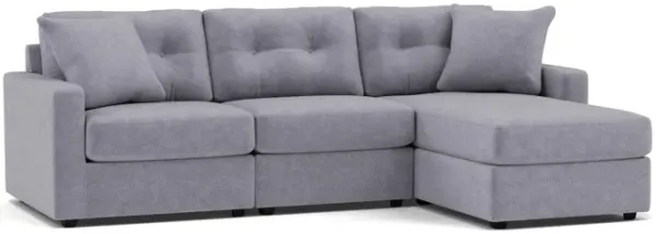 Modular One 3-Pc. Chaise Sofa in Granite
