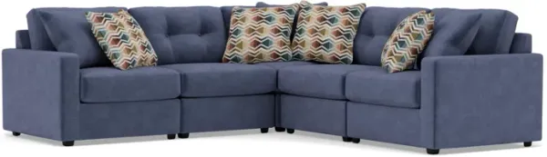 Drew & Jonathan Home Modular One 7-Pc. Sectional In Navy In New Horizon Navy