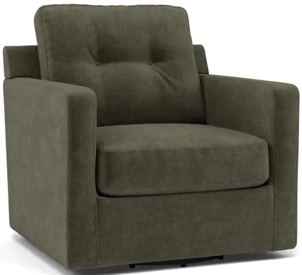 Drew & Jonathan Home Modular One Swivel Chair in Moss
