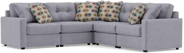 Drew & Jonathan Home Modular One 7-Pc. Sectional In Granite In New Horizon Granite