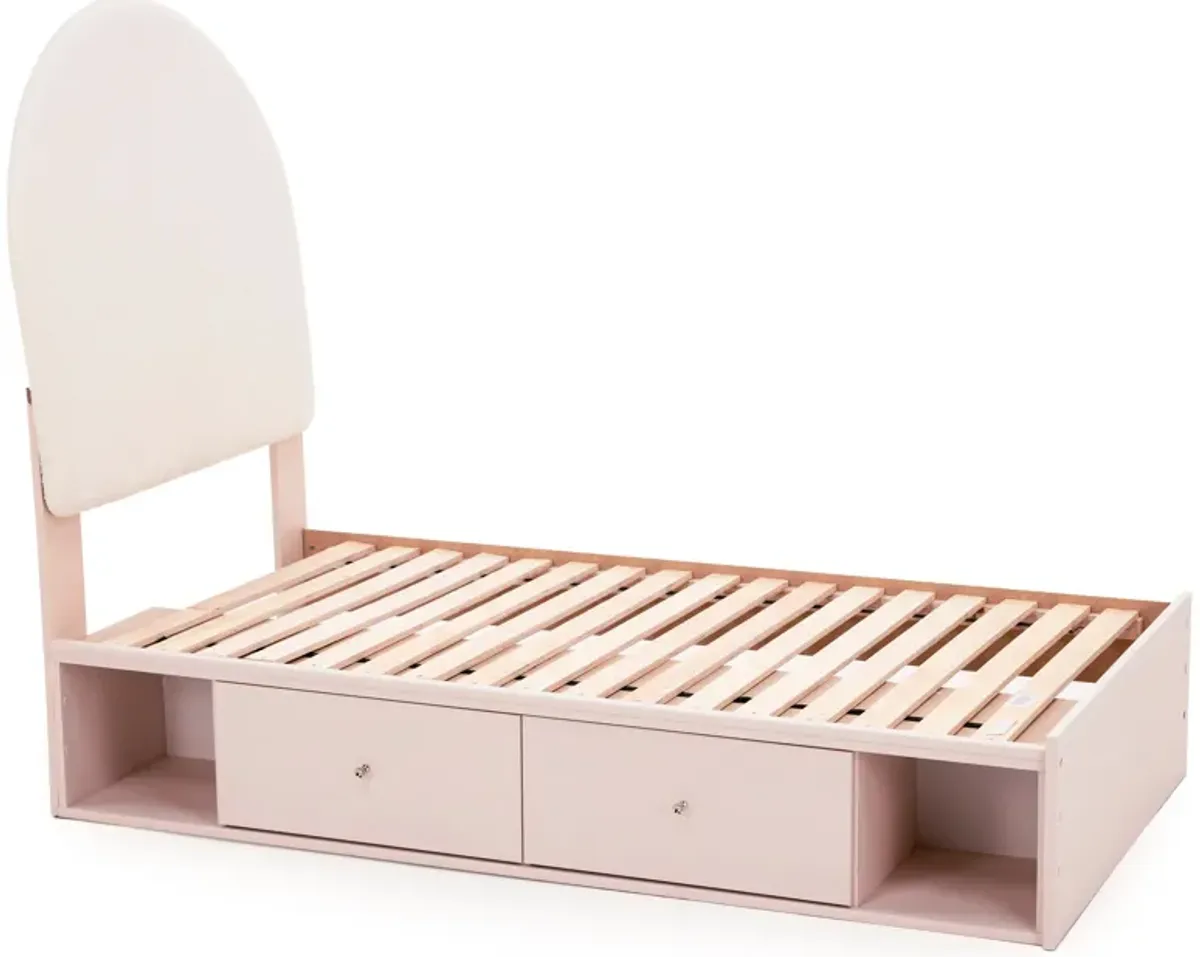 Colette Twin Upholstered Storage Bed
