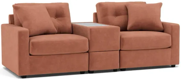 Drew & Jonathan Home Modular One 3-Pc. Console Loveseat in Cantaloupe