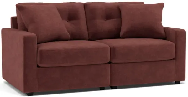 Drew & Jonathan Home Modular One 2-Pc Loveseat in Merlot