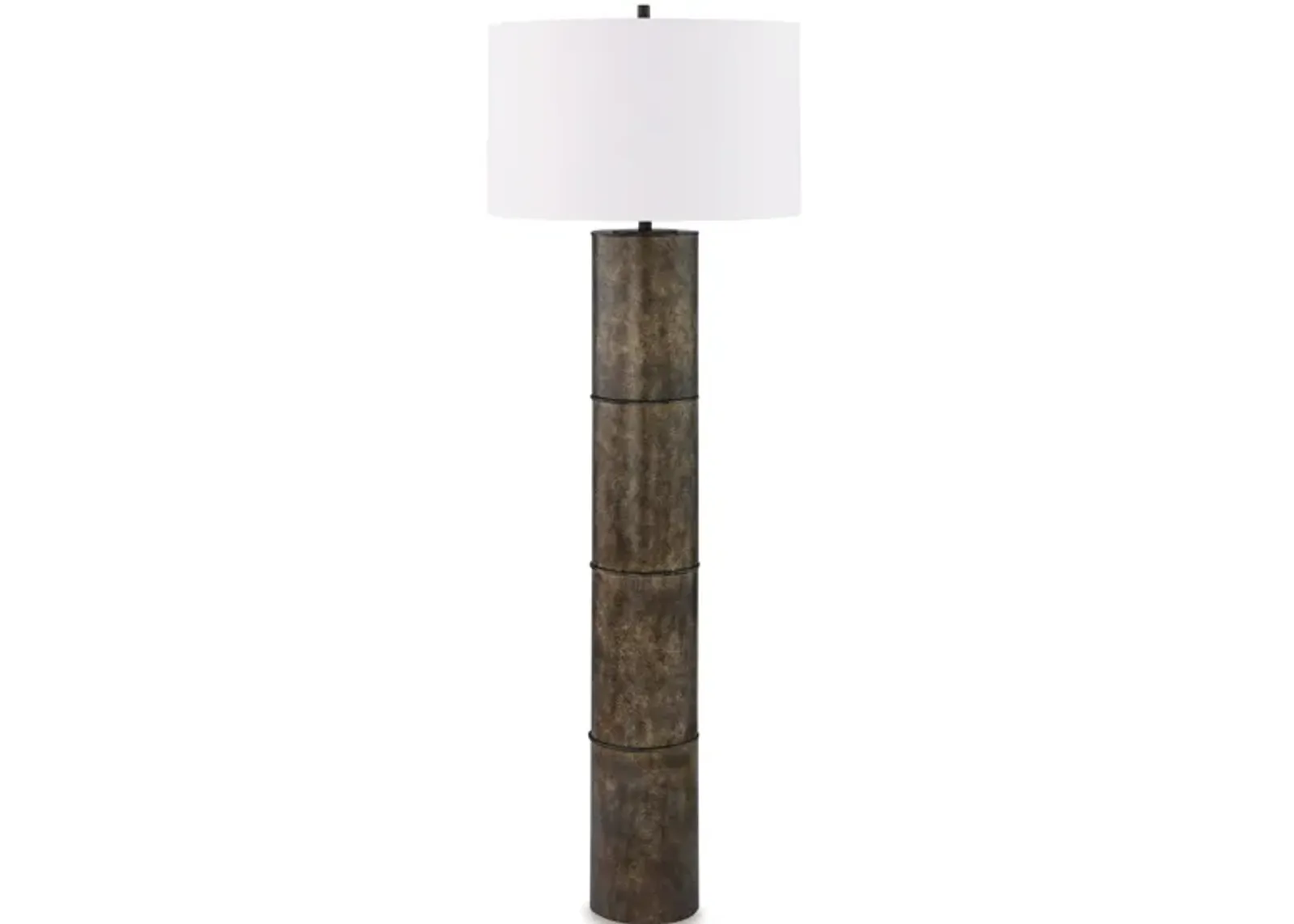 Bronze Metal Floor Lamp 65.5"H