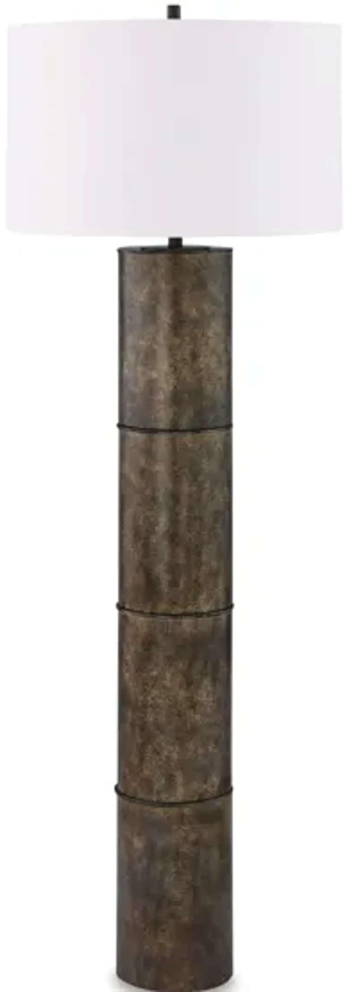 Bronze Metal Floor Lamp 65.5"H