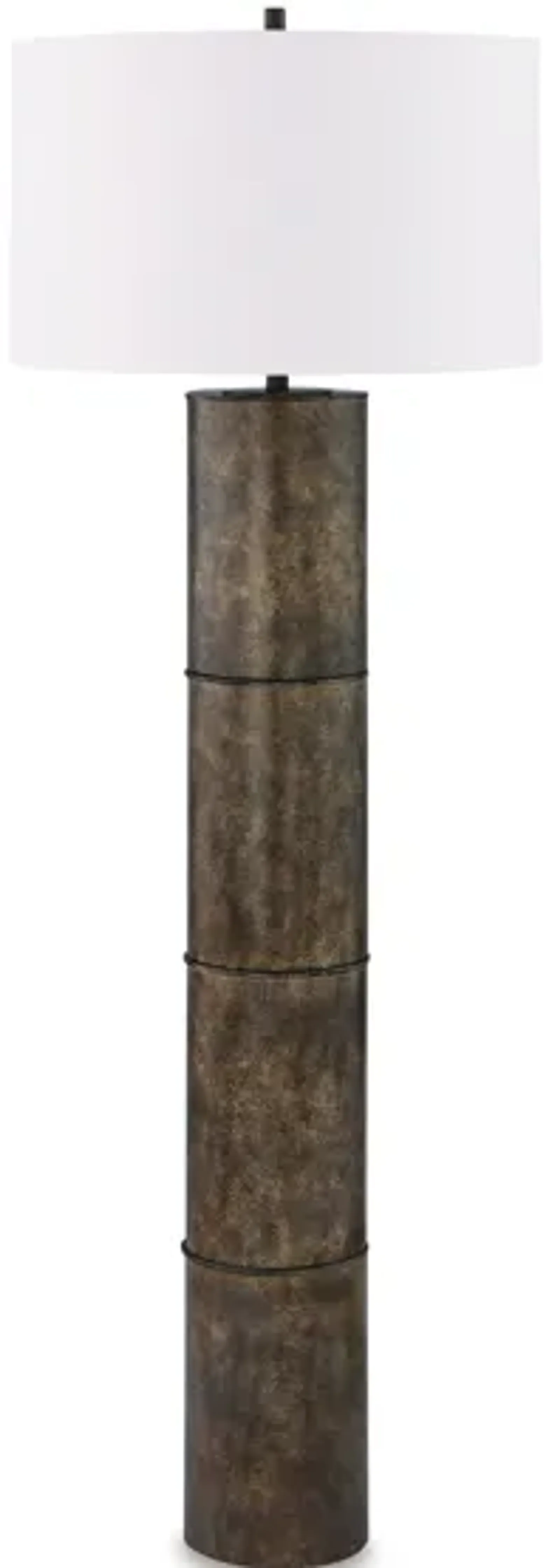 Bronze Metal Floor Lamp 65.5"H