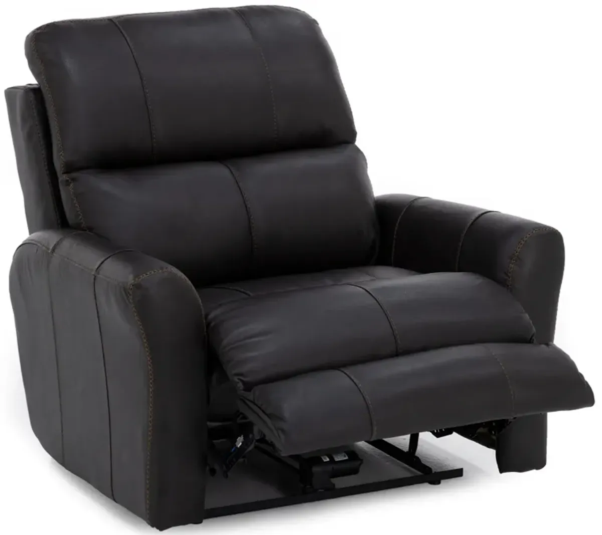 Freida Leather Power Headrest Zero Gravity Recliner in Coffee