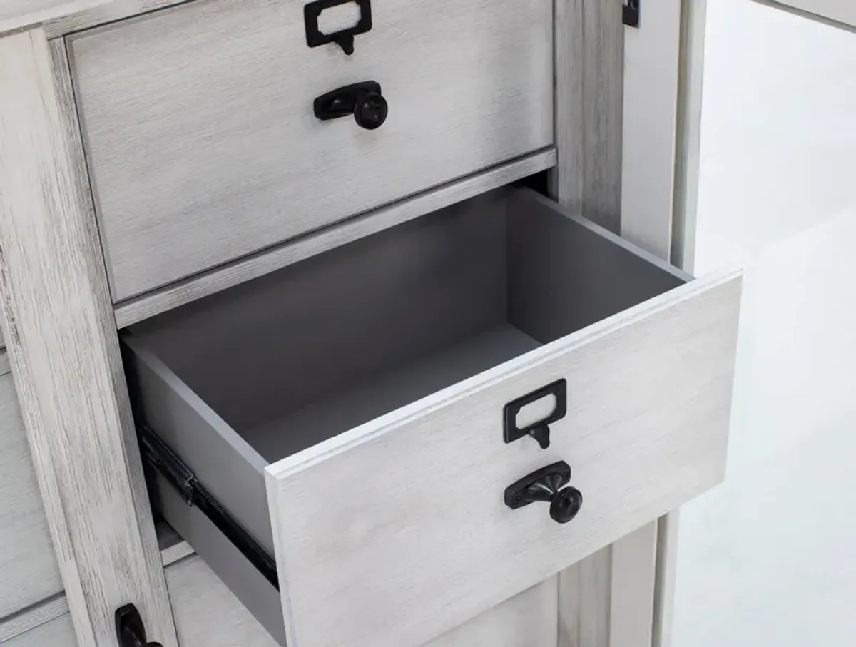 Hampton Door Chest In Dover White