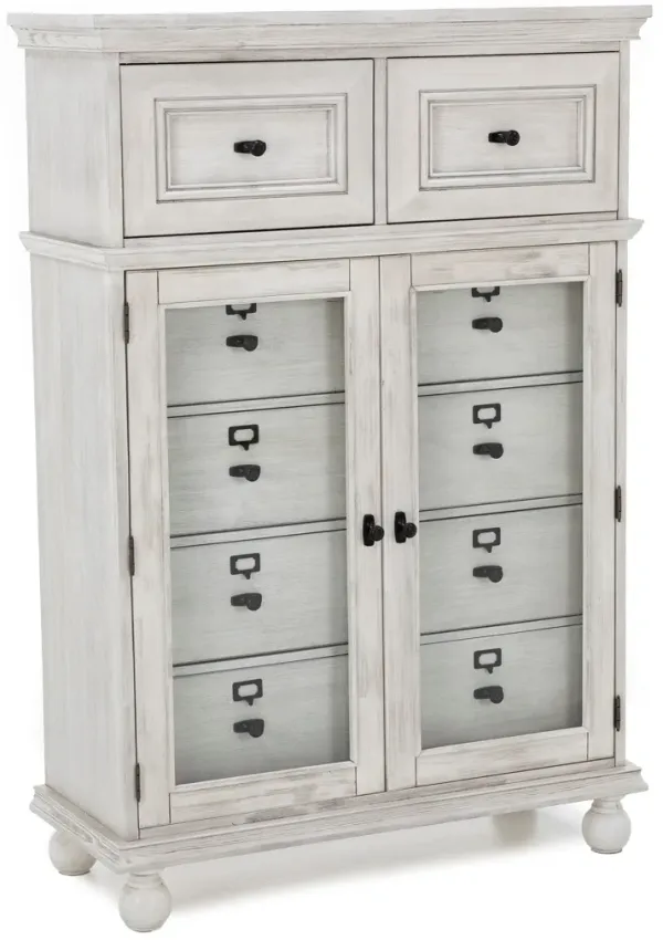 Hampton Door Chest In Dover White