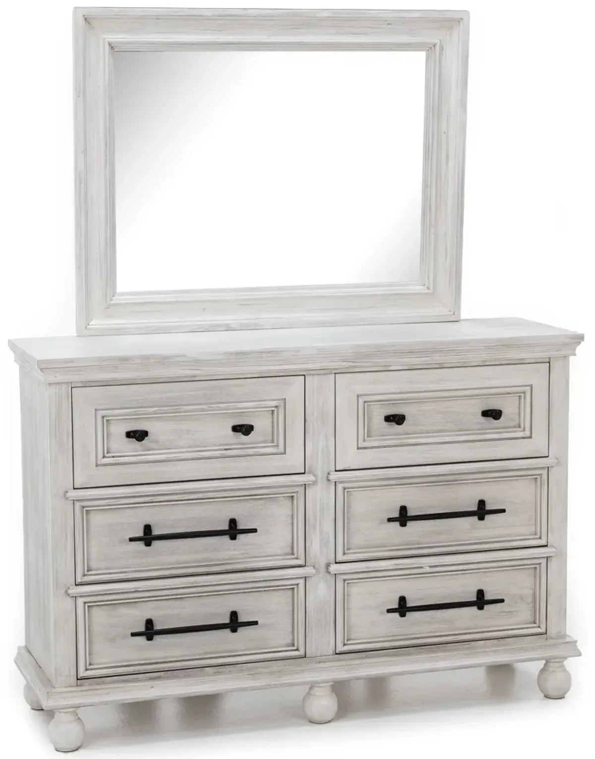 Hampton Mirror In Dover White