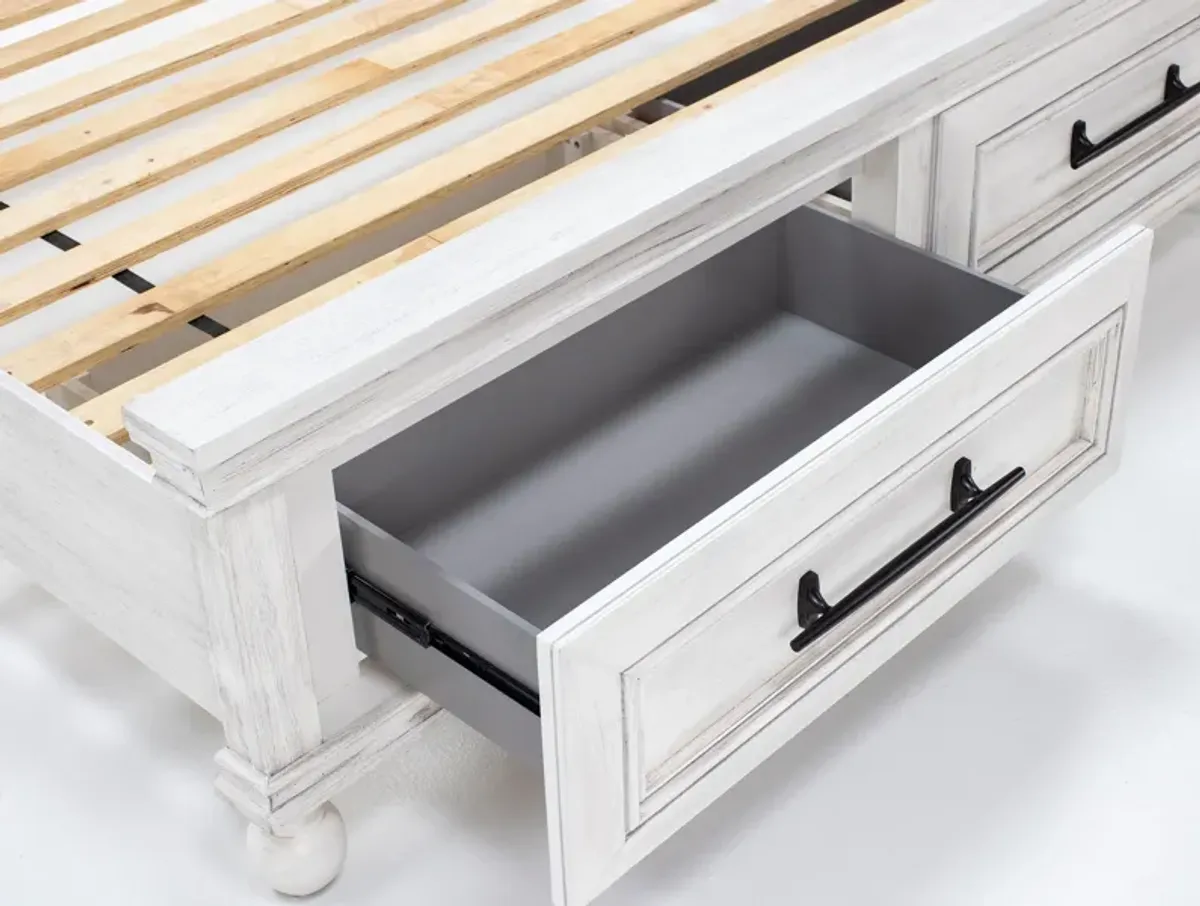 Hampton Queen Panel Storage Bed