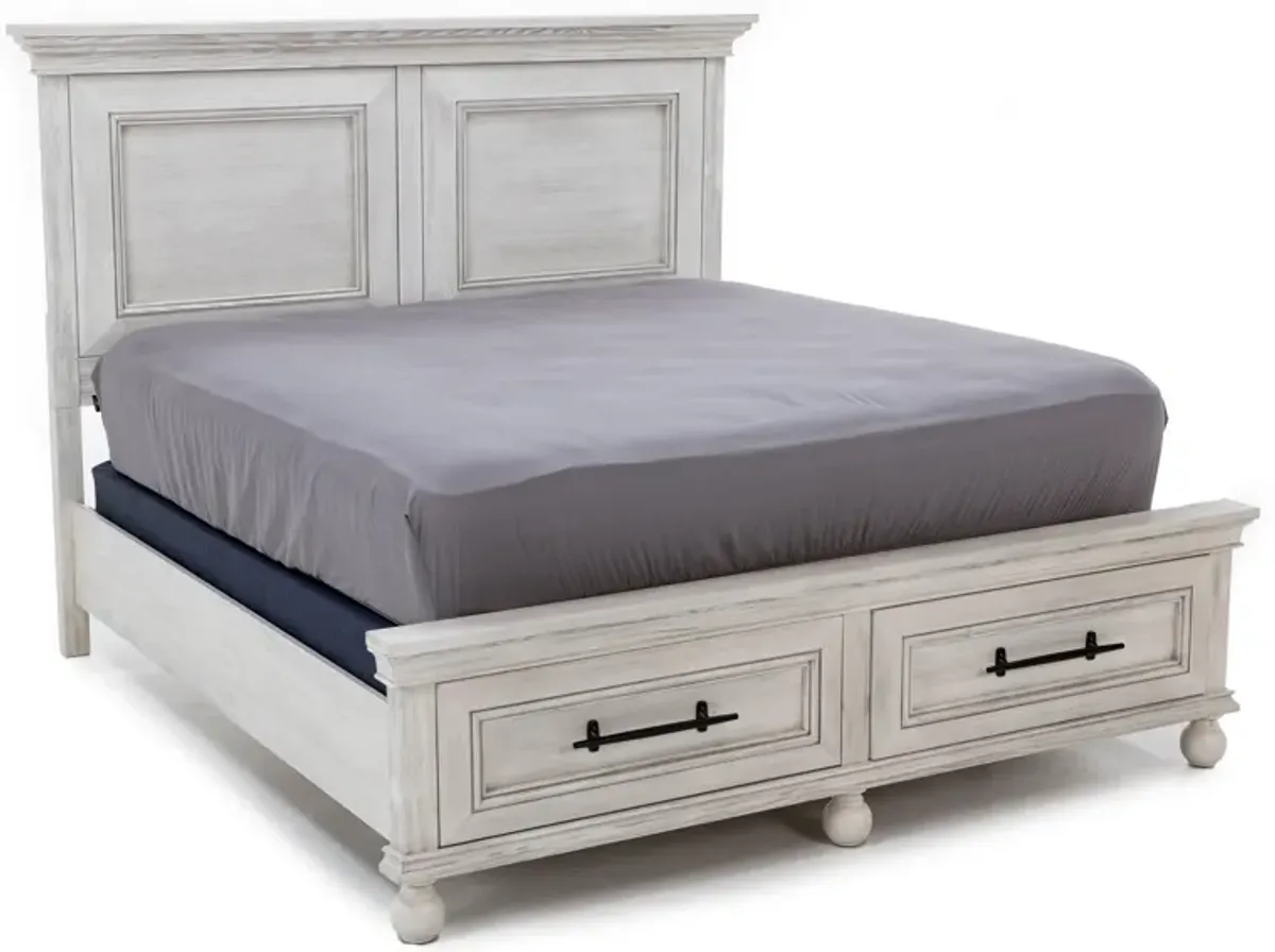Hampton Queen Panel Storage Bed