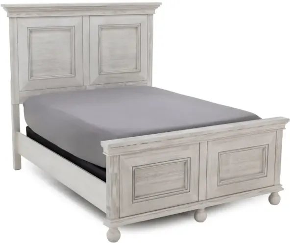 Hampton King Panel Bed In Dover White