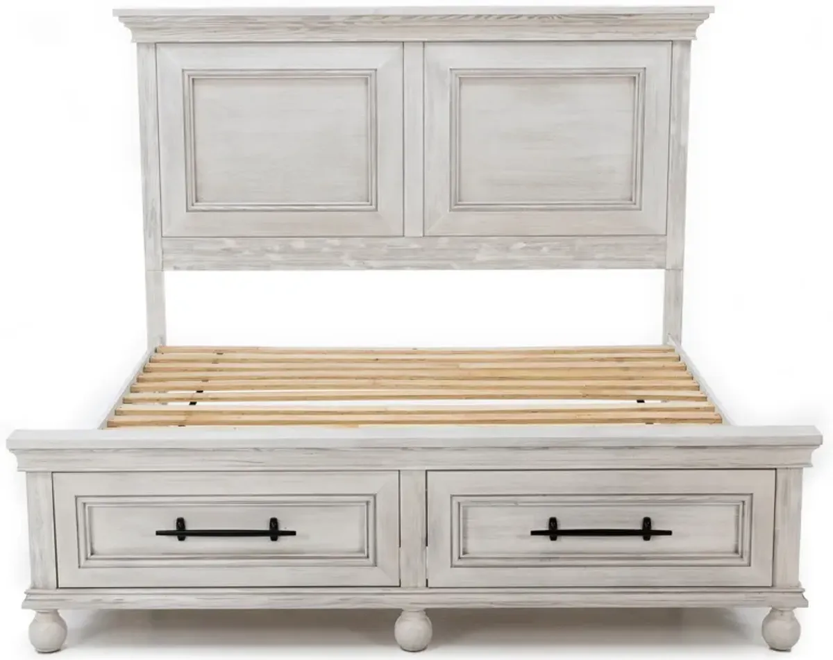 Hampton King Panel Storage Bed